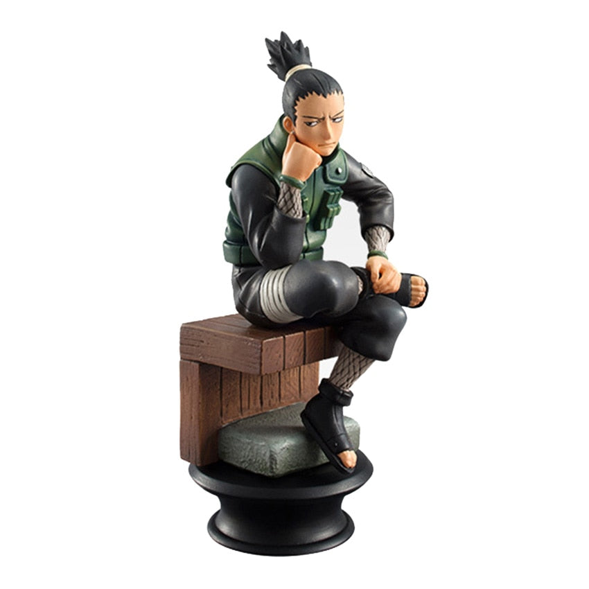 6pcs/set Anime Naruto Chess Version Kakashi Shikamaru Sasuke Manga Figurine Statue PVC Action Figure Collectible Model Doll Toys