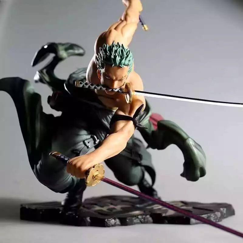 One Piece Anime Figure Roronoa Zoro 10cm | " No Box "  | Anime Statue PVC Action Figure Collection Model