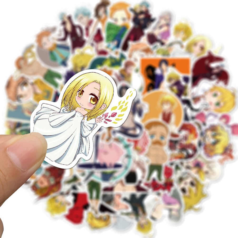 10/30/50PCS Anime The Seven Deadly Sins Stickers Snowboard Laptop Luggage Fridge Graffiti Cartoon Decal Sticker for Kid Gift