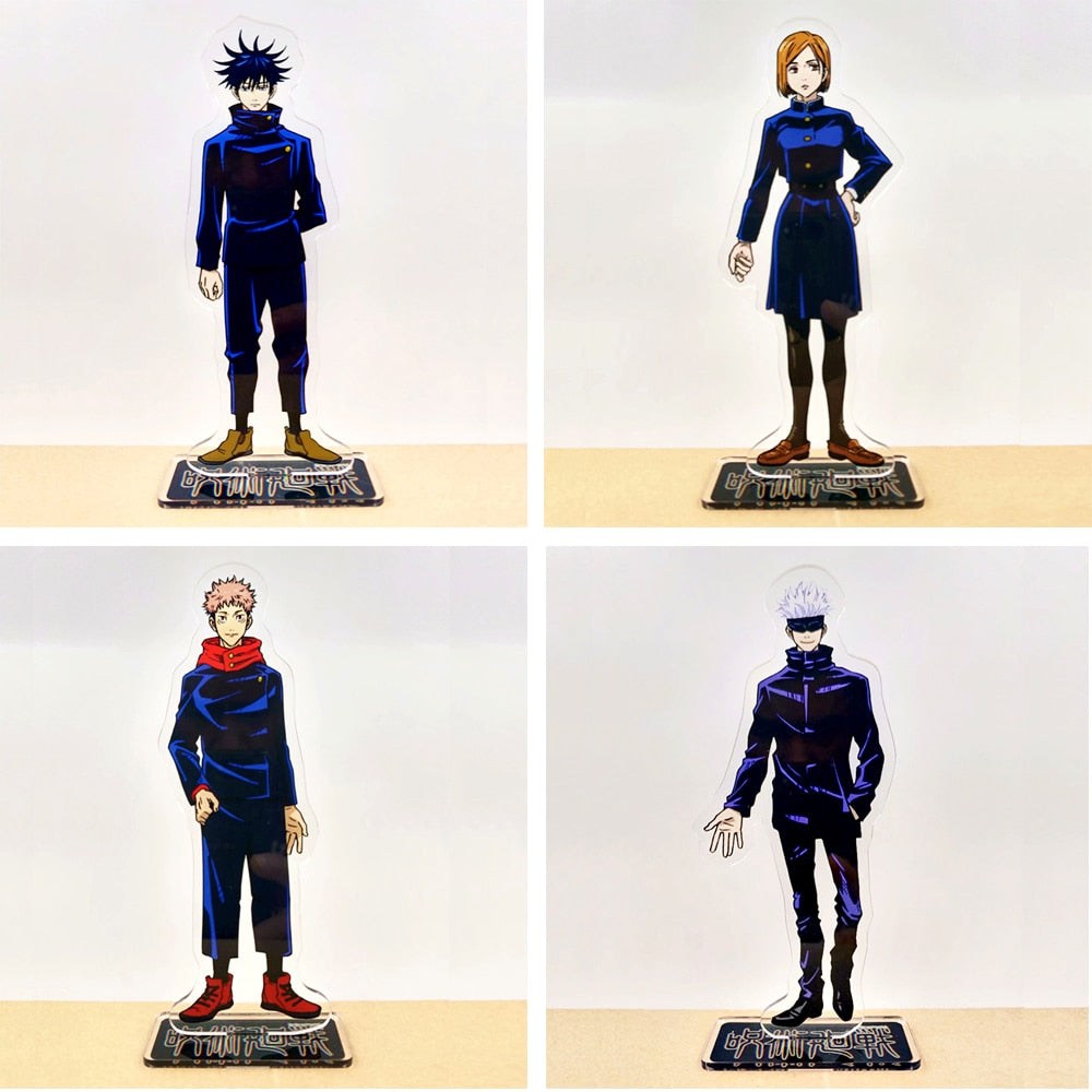 Jujutsu Kaisen Yuji Itadori Gojo Satoru Kugisaki Nobara Fushiguro Megumi crylic standee figurines desk decoration cake topper