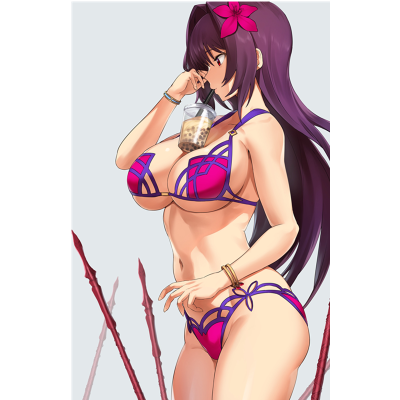 Kawai anime girl Sticker | Bikin Anime girl stickers | swimsuit, underwear, car stickers decal anime cute car accessories decoration