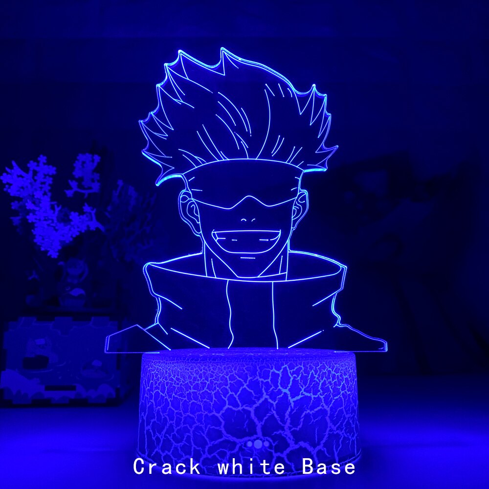 LED Night Light Anime Lamp Jujutsu Kaisen Yuji Itadori Figure for Kids Bedroom Decor Nightlight Manga Cool Gift Child Table Lamp