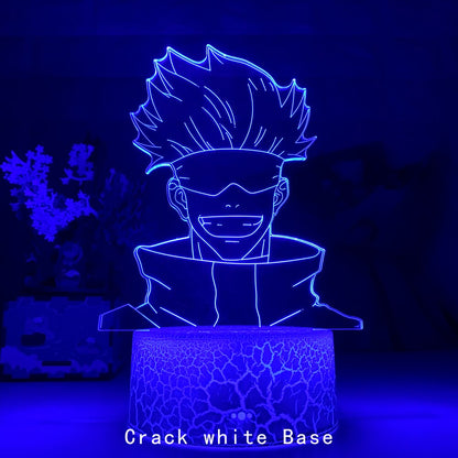 LED Night Light Anime Lamp Jujutsu Kaisen Yuji Itadori Figure for Kids Bedroom Decor Nightlight Manga Cool Gift Child Table Lamp