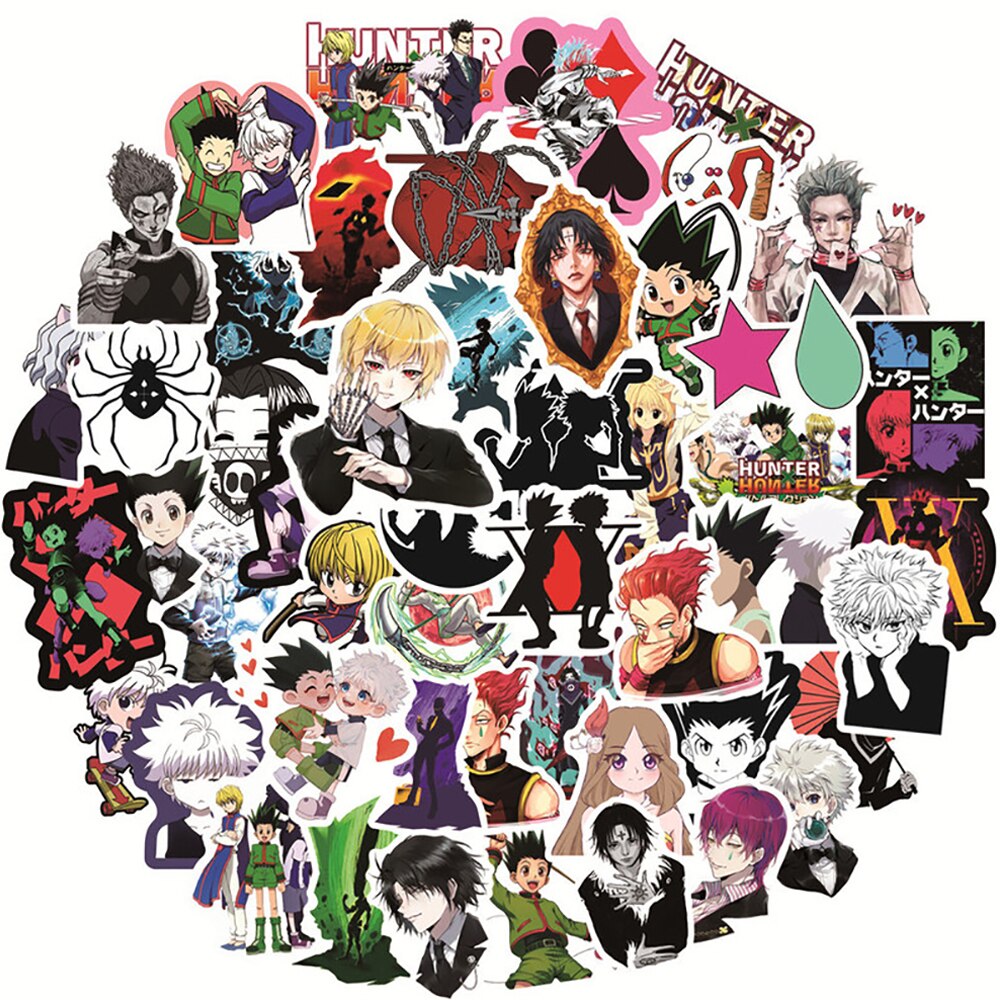 10/30/50PCS Anime HUNTER×HUNTER Stickers DIY Travel Skateboard Suitcase Luggage Laptop Waterproof Cartoon Sticker Joke Kid Toys