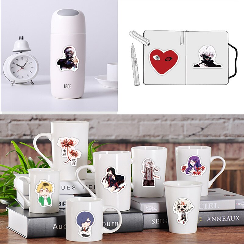 10/50/100pcs/pack Japanese Anime Tokyo Ghoul Stickers for Refrigerator Cars Helmet Gift Box Bicycle Guitar Notebook Skate Trunk