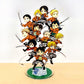 Shingeki no Kyojin Attack on Titan cute version Eren Mikasa Levi Erwin Hange acrylic standee figurines desk decoration