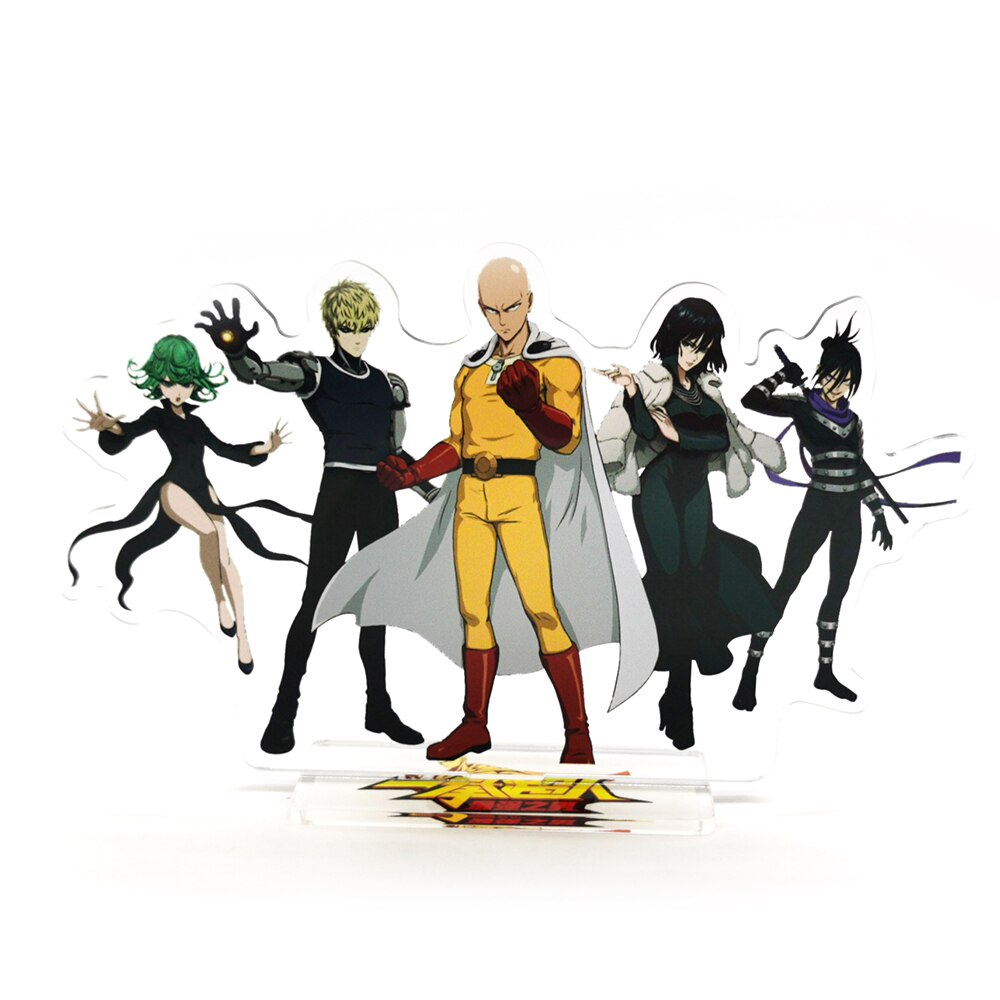 One Punch Saitama Genos Fubuki Tatsumaki Speed o Sound acrylic standee figurines desk decoration cake topper anime