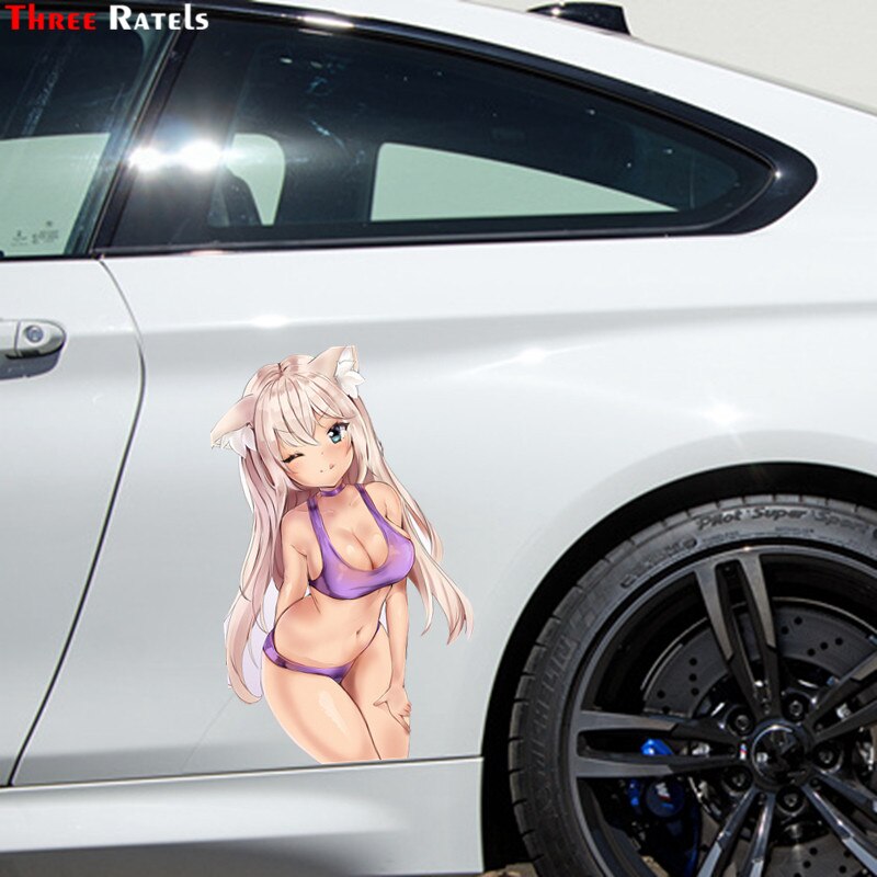 Anime Girls Large Stickers | Girls Car stickers | Kawai Car stickers | Kawai anime girl Stickers