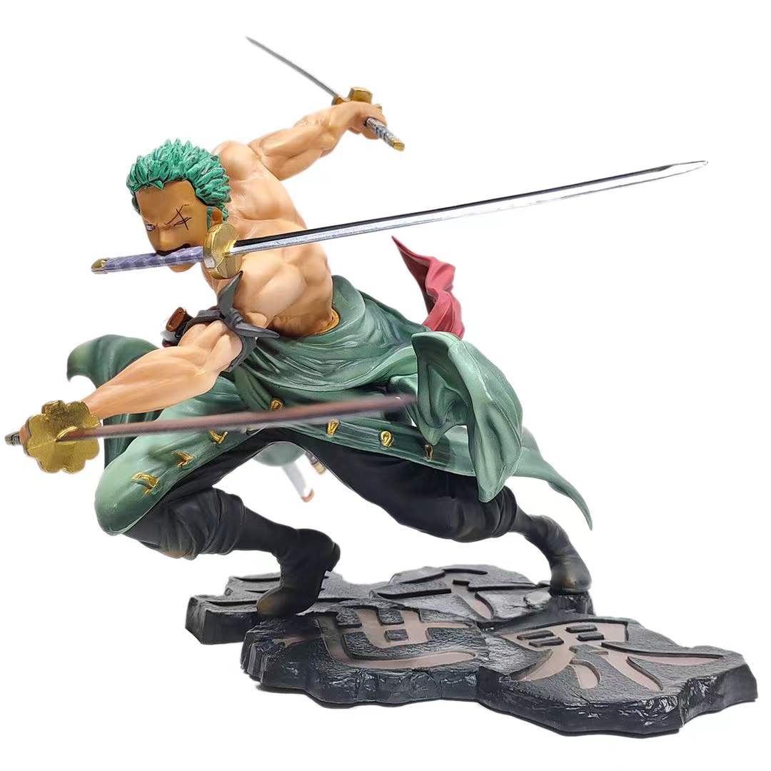 One Piece Anime Figure Roronoa Zoro 10cm | " No Box "  | Anime Statue PVC Action Figure Collection Model