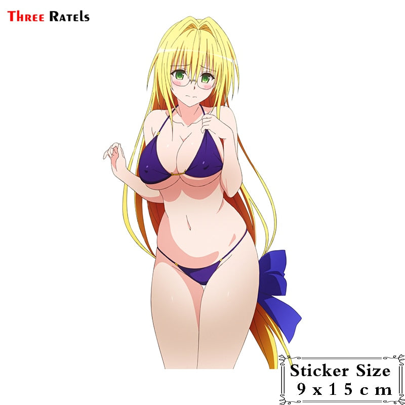 Kawai anime girl Sticker | Bikin Anime girl stickers | swimsuit, underwear, car stickers decal anime cute car accessories decoration