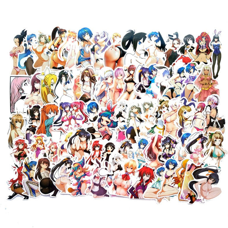 10/30/70PCS Cartoon Sexy Anime Stickers Adult DIY Toy Laptop Motorcycle Luggage Snowboard Fridge Phone Graffiti Decal Sticker F5