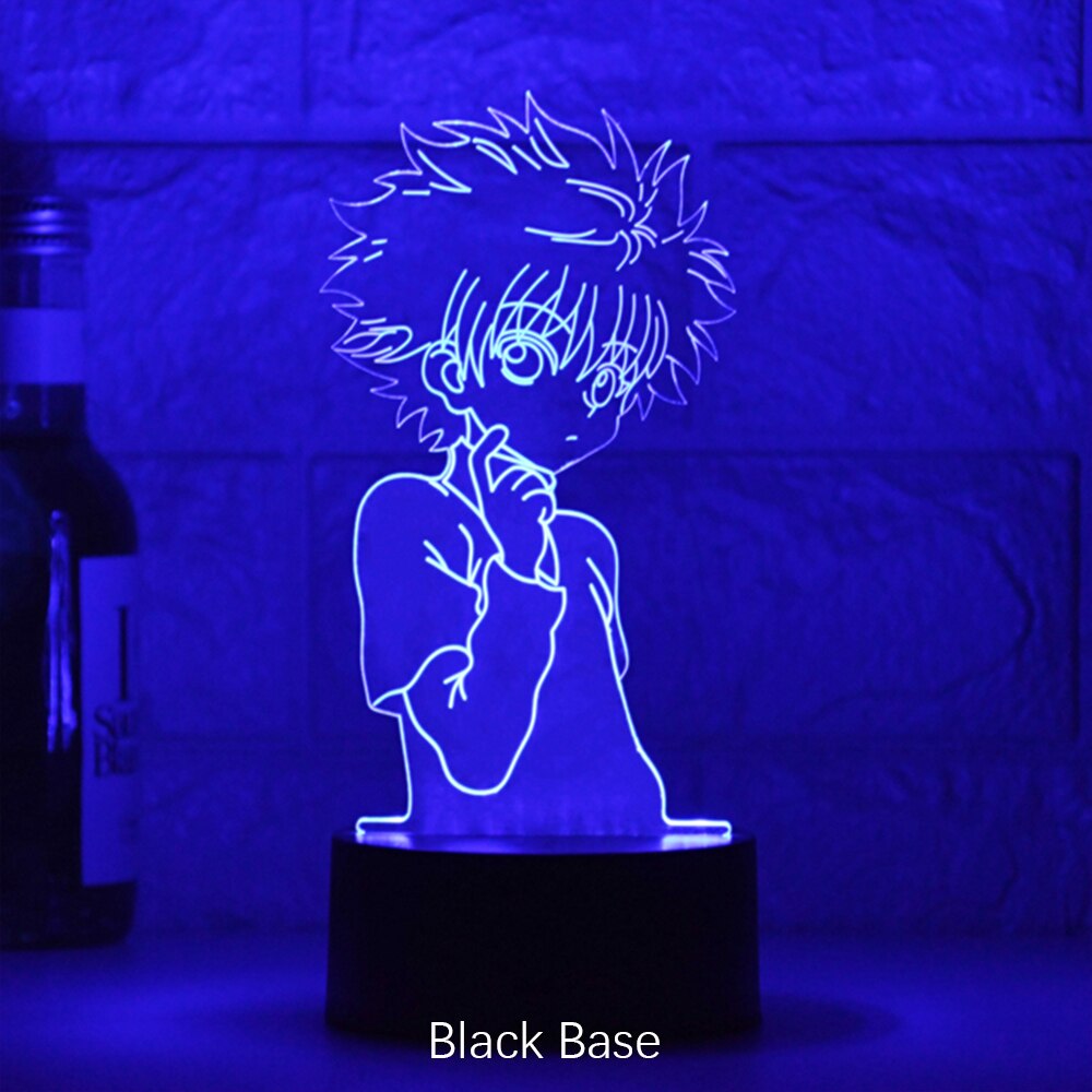 Anime Hunter X Hunter Led Night Light Killua Zoldyck Figure Nightlight Color Changing Usb Battery Table 3d Lamp Gift for Kids