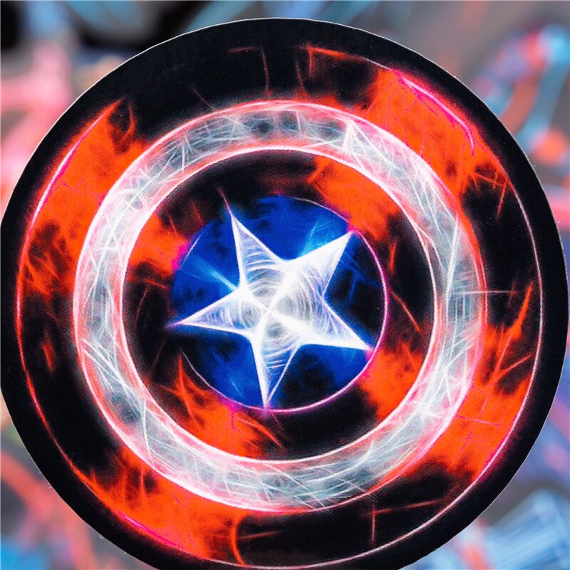 30PCS Disney Marvel Neon Super Hero Stickers Sets For Laptop Fridge Phone Guitar Super Hero Sticker Kids Toys