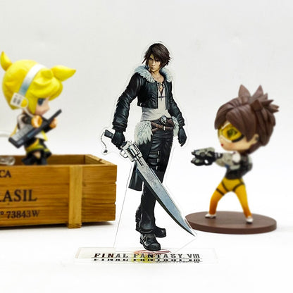 F Fantasy FF8 8 Squall Rinoa  acrylic standee figurines desk decoration cake topper