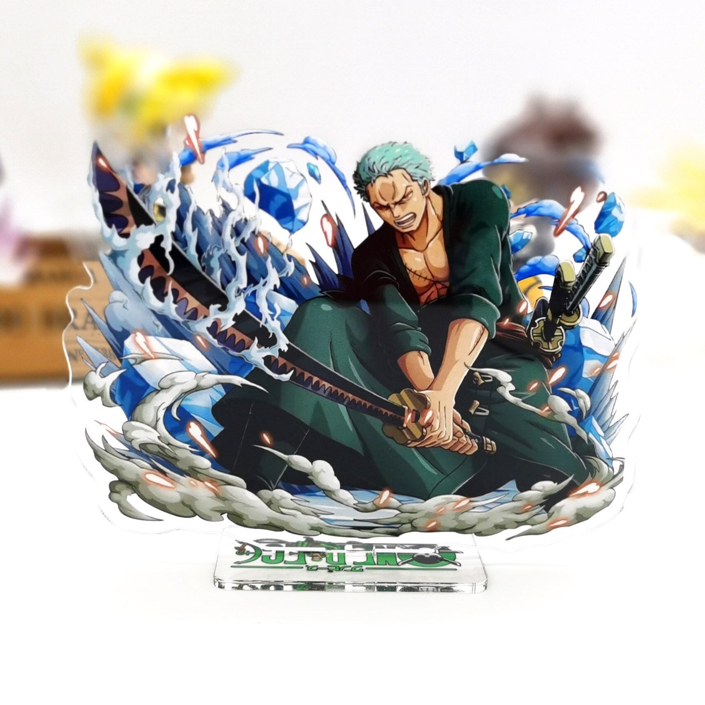 One Piece Zoro #B design acrylic standee figurines desk decoration cake topper anime