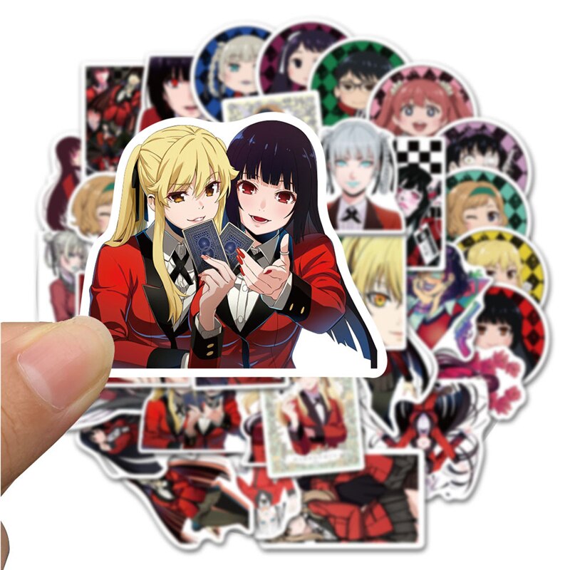 10/30/50Pcs/Pack Japanese anime Kakegurui Stickers For Motorcycle Notebook Computer Car DIY Children's Toys Refrigerator Guitar