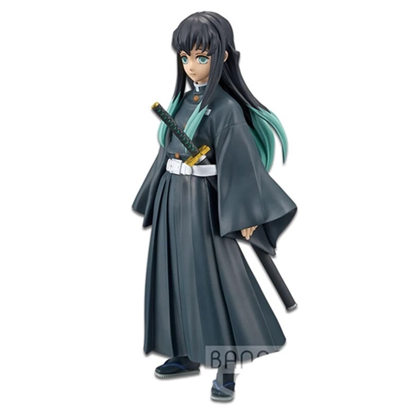 Demon Slayer Tokitou Muichirou Anime Figures PVC Toys 16cm Kanroji Mitsuri Shinazugawa Sanemi Kimetsu no Yaiba Action Doll Figma