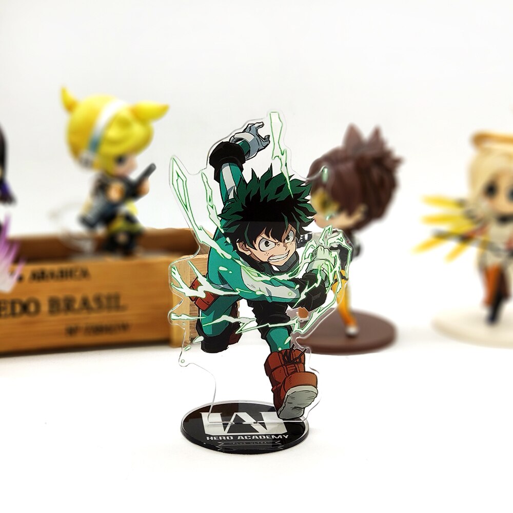 My Hero Academia boku Midoriya Izuku deku smash  acrylic standee figurines desk decoration cake topper anime