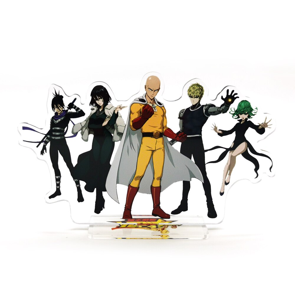 One Punch Saitama Genos Fubuki Tatsumaki Speed o Sound acrylic standee figurines desk decoration cake topper anime