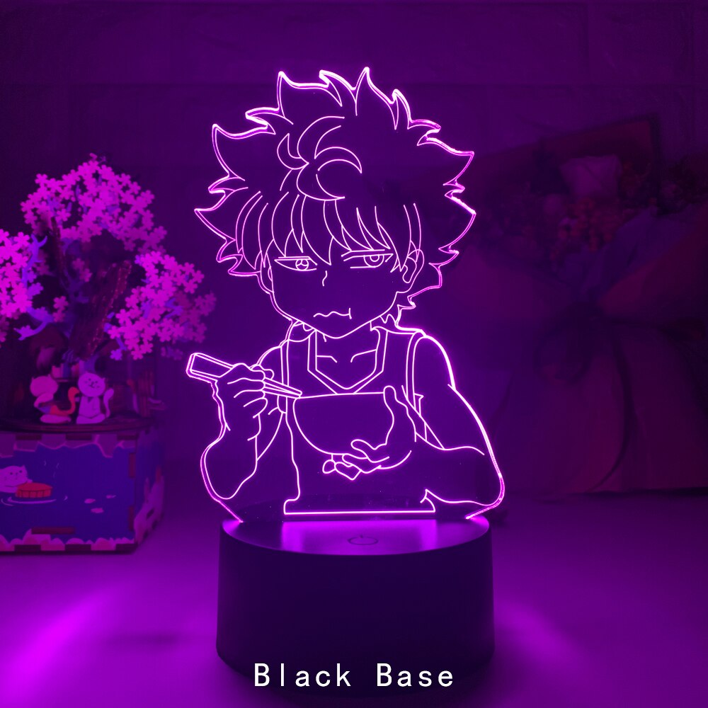 Anime Hunter X Hunter Led Night Light Killua Zoldyck Figure Nightlight Color Changing Usb Battery Table 3d Lamp Gift for Kids