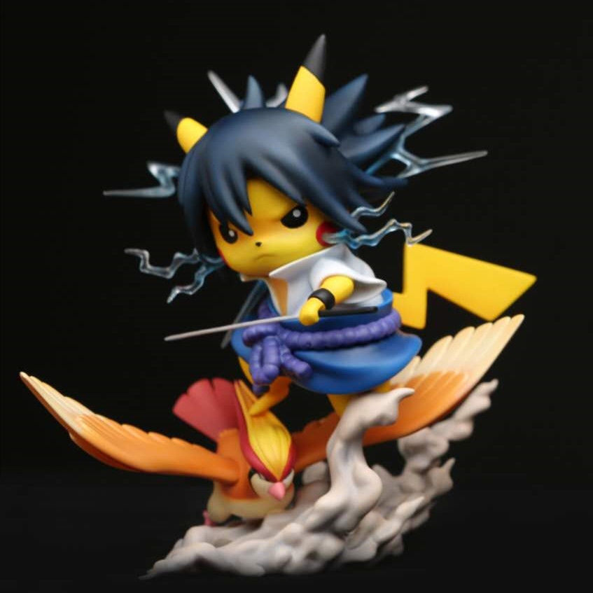 13cm Pokemon Pikachu Uchiha action figure |  Sasuke , itachi , sakura Naruto pikachu Action Figures