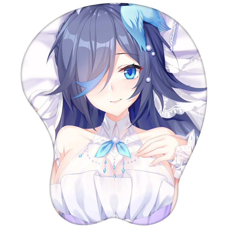 Honkai Impact 3rd Fu Hua Figure 3d Anime Girl Soft Gel Gaming Mouse Pad Mousepad Wrist Rest