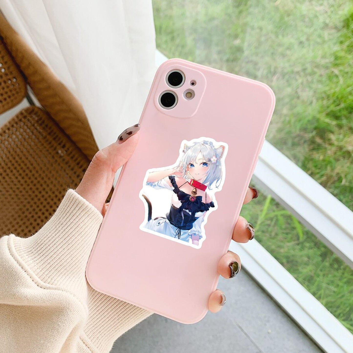 50PCS Kawai Anime Female Stickers | Cute manga Stickers | Guitar Motorcycle Luggage Suitcase DIY Classic Decal Graffiti Sticker