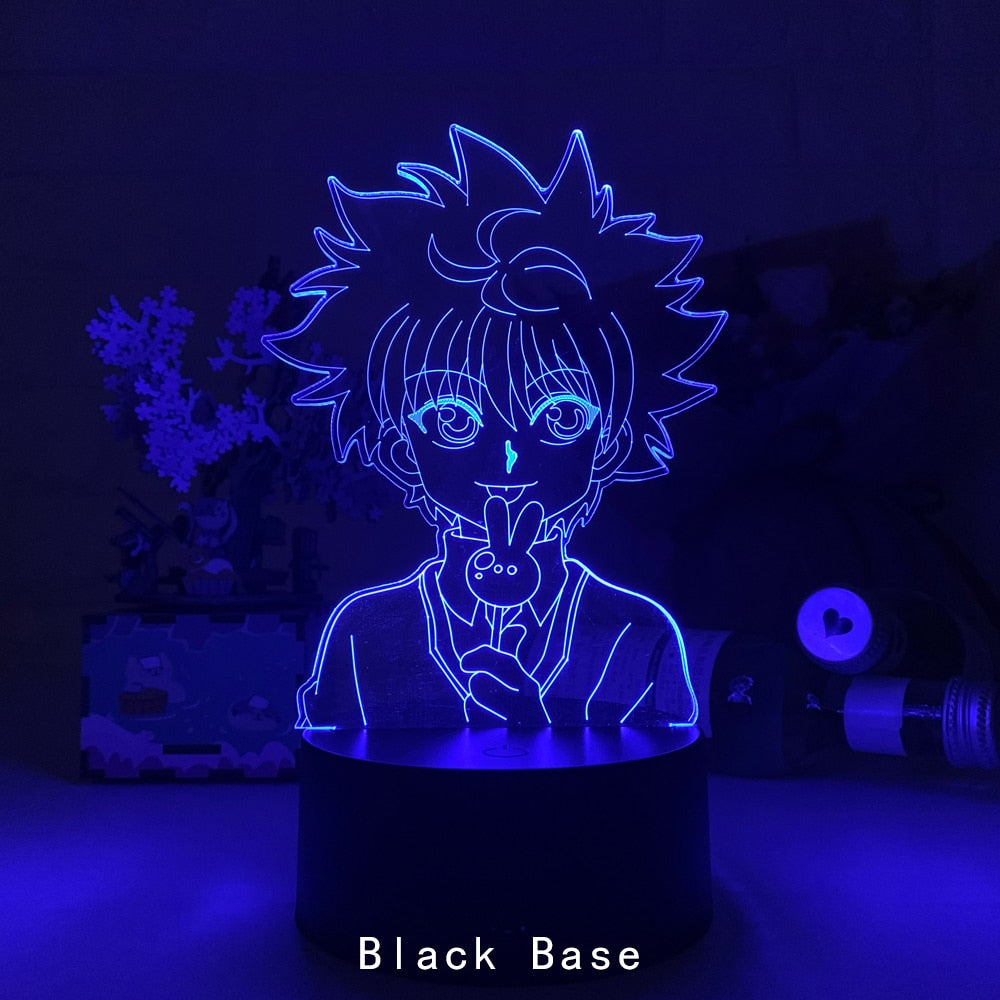 Anime Hunter X Hunter Led Night Light Killua Zoldyck Figure Nightlight Color Changing Usb Battery Table 3d Lamp Gift for Kids