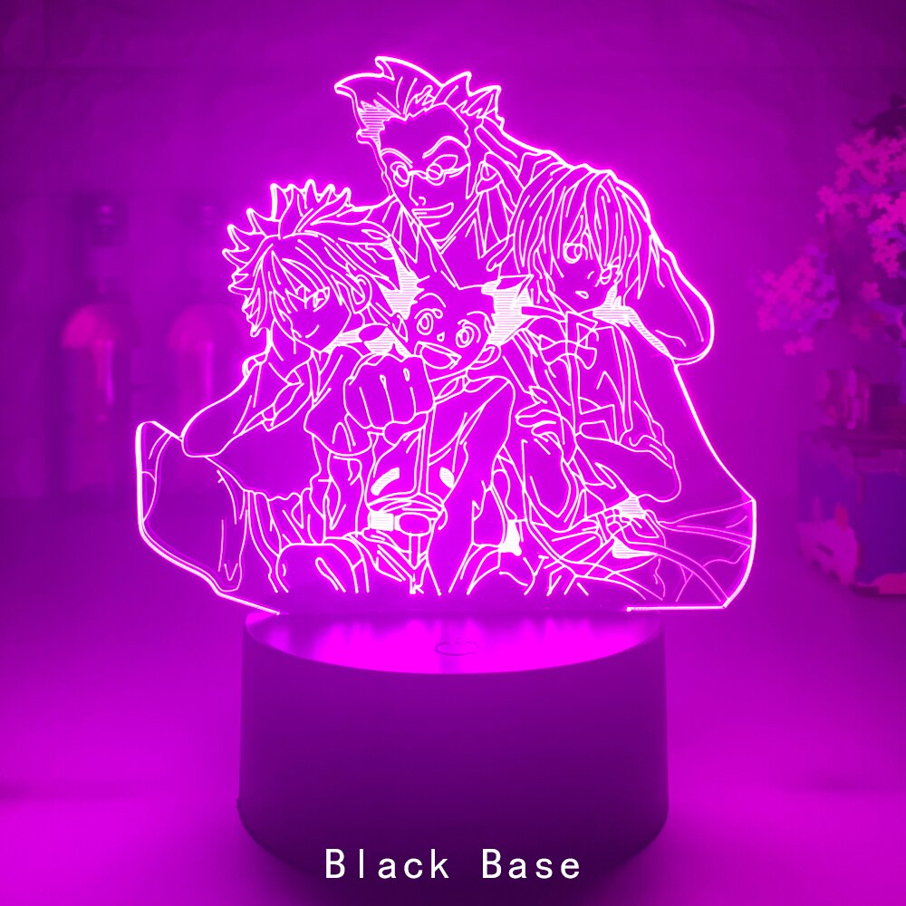 Anime Hunter X Hunter Led Night Light Killua Zoldyck Figure Nightlight Color Changing Usb Battery Table 3d Lamp Gift for Kids