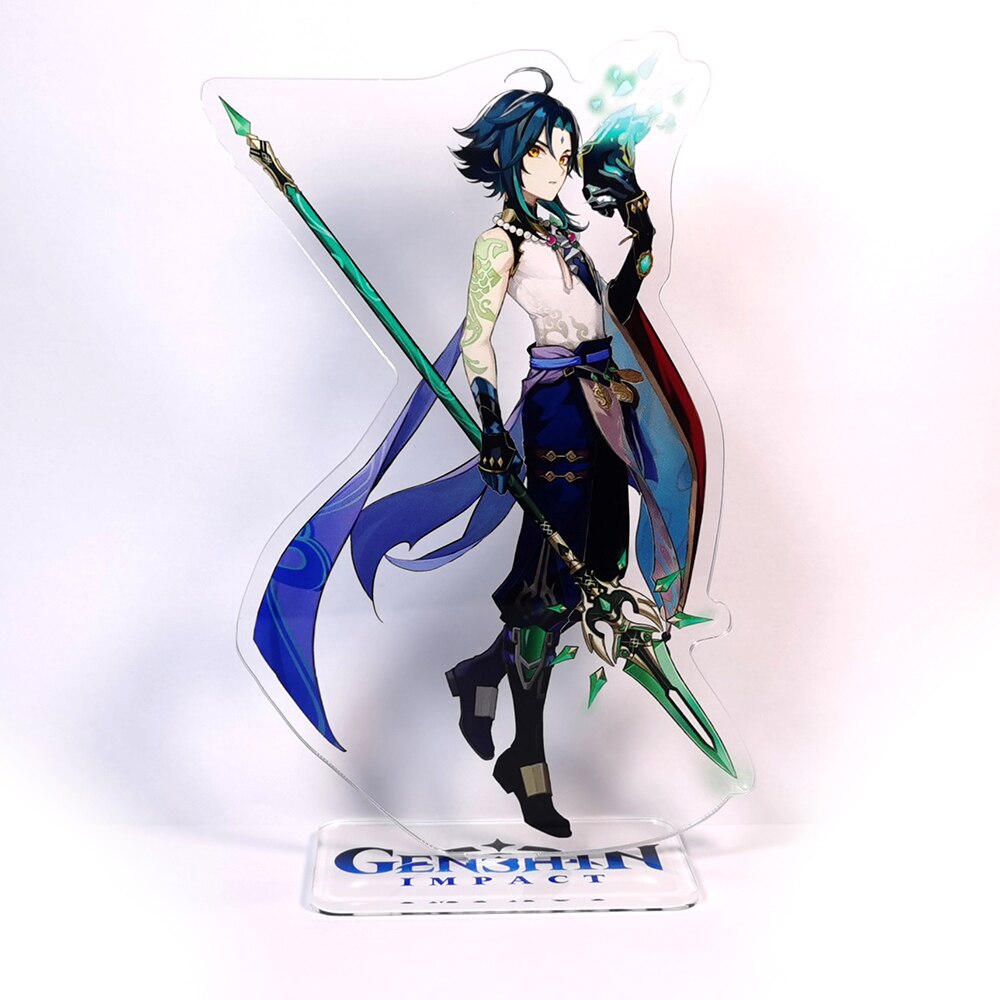 Genshin ImGenshin Impact characters Chongyun Xiao XiangLing acrylic standee figurines desk decoration cake topper anime