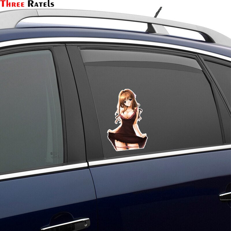 Anime Girls Large Stickers | Girls Car stickers | Kawai Car stickers | Kawai anime girl Stickers