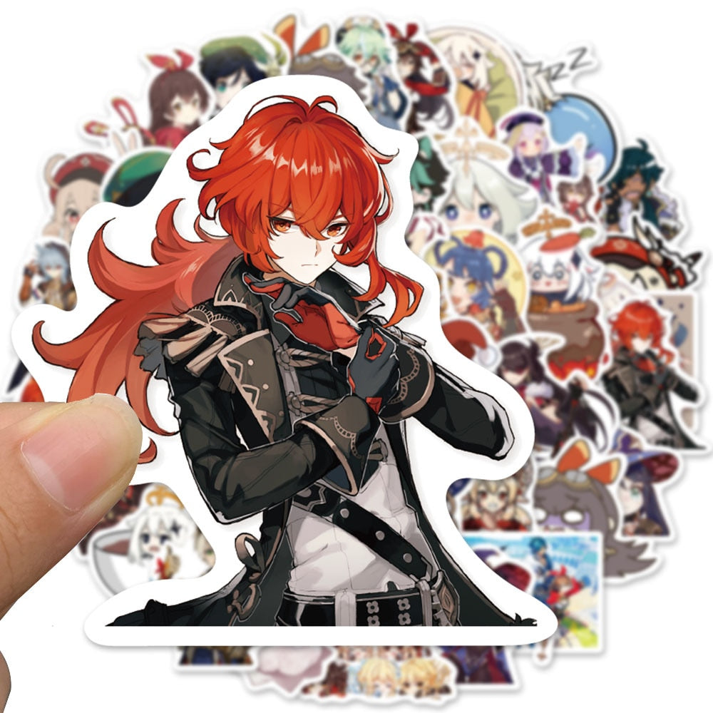 50pcs anime Decal Stickers | Hot girl Waifu stickers Decal Stickers | For  suitcase laptop Car Truck Waterproof Car stickers