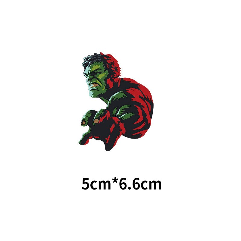 Marvel Spiderman Iron Man Hulk Cartoon Thermal Stickers for Clothes Heat Transfer Kids Patches Iron on Transfer Children Patches