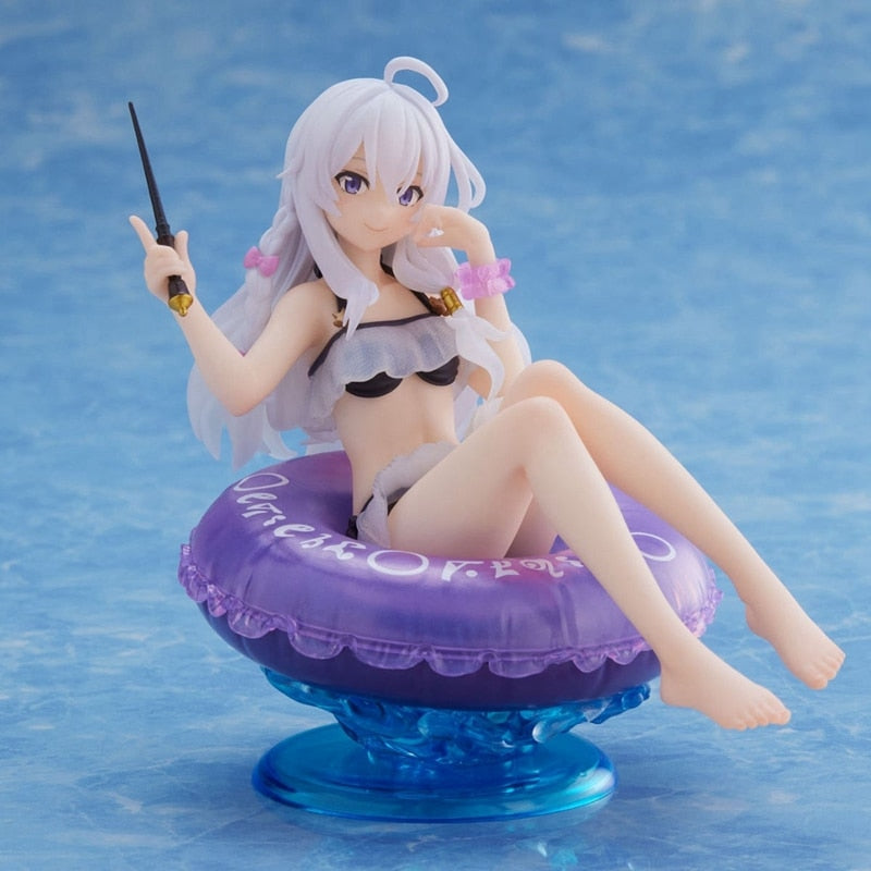 Anime Wandering Witch Figure Elaina Sexy Swimsuit Sitting Model Magic Girl PVC Car Decoration Children&#39;s Toy Collection Gift