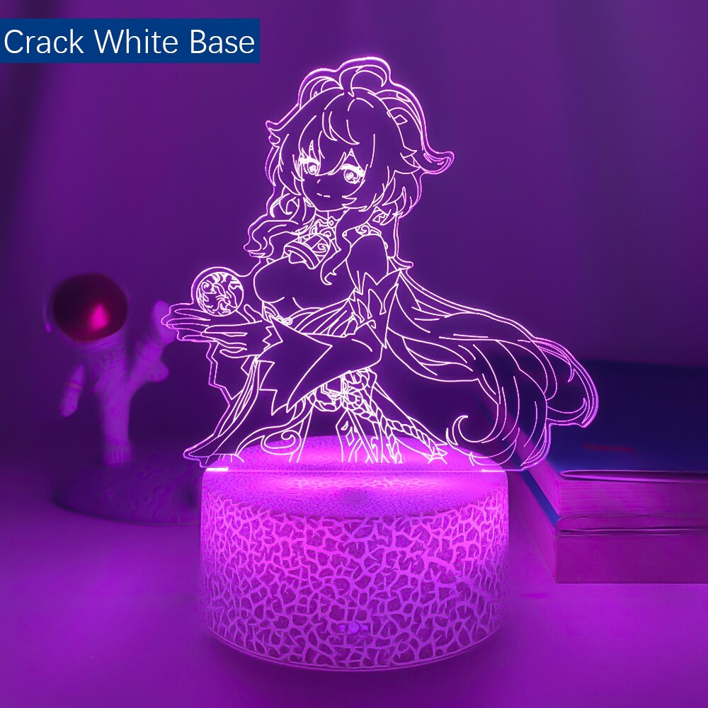 Acrylic Led Night Lamp Genshin Impact Ganyu Led Night Light Game