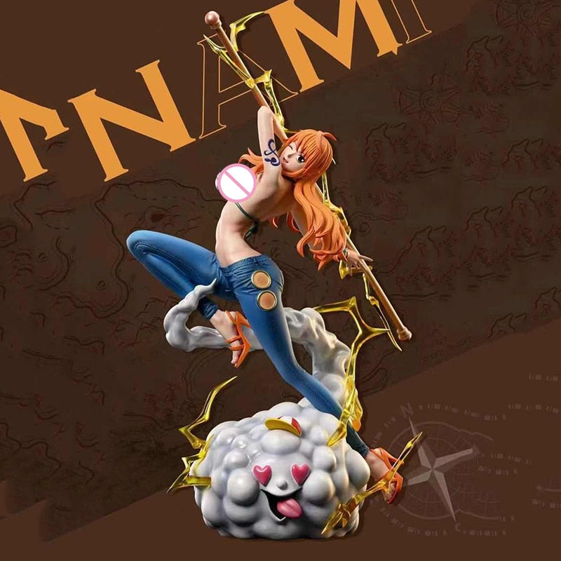 29cm One Piece Nami Figure GK IU Popmax Nami Action Figurine PVC Anime Statue Collectible Doll Model Toys Gifts