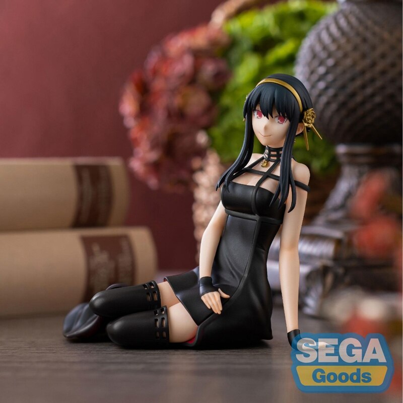 In Stock Anime SPY×FAMILY Yor Forger Figure 9CM PVC Seated Model Toy Gift Anya Forger Doll Genuine Original  Noodle Cup