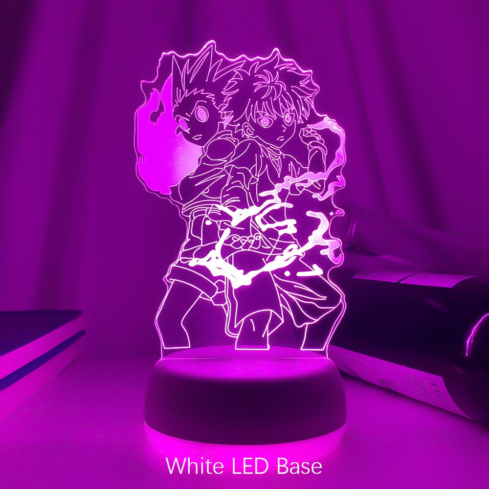 Gon and Killua Figure 3d Night Light Anime Hunter X Hunter Nightlight for Kid Bedroom Decor Lighting Child Gift HxH Lamp Bedside