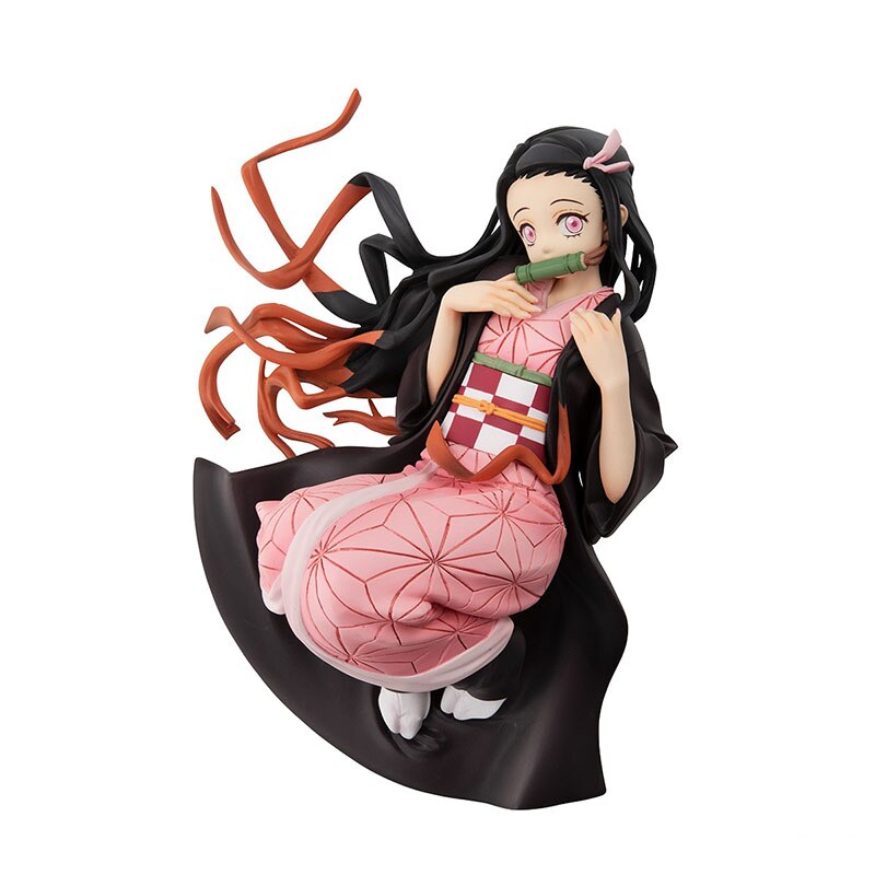 Mini Nezuko Figure Demon Slayer Kimetsu No Yaiba One More Palm Size Nezuko Kamado Chan Action Figure PVC Car Model Toys