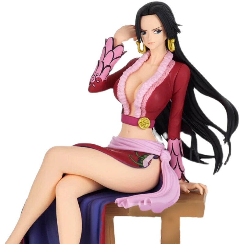 21cm One Piece Anime Figures Sexy Boa Hancock Sitting Position Action Figure PVC Adult Collection Model Doll Toy Ornaments Gift