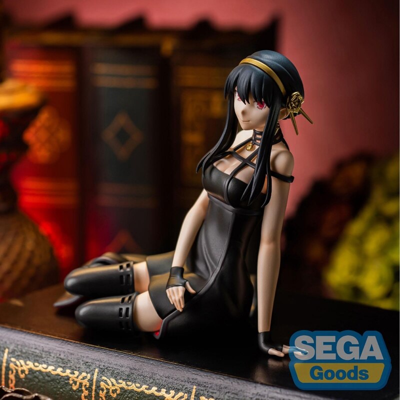 In Stock Anime SPY×FAMILY Yor Forger Figure 9CM PVC Seated Model Toy Gift Anya Forger Doll Genuine Original  Noodle Cup