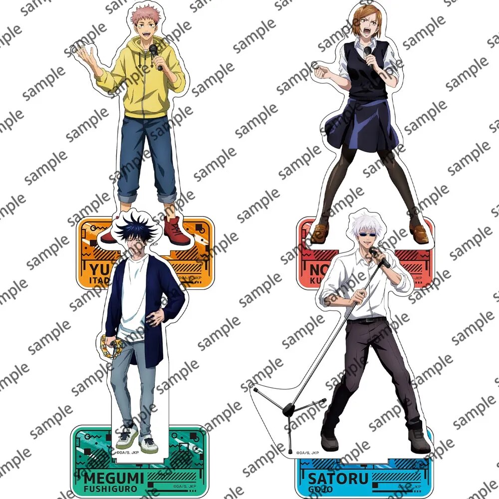 Jujutsu Kaisen Anime Figure Gojo Satoru Itadori Yuji Cosplay Acrylic Standing Sign Props Fushiguro Megumi Character Stands Model