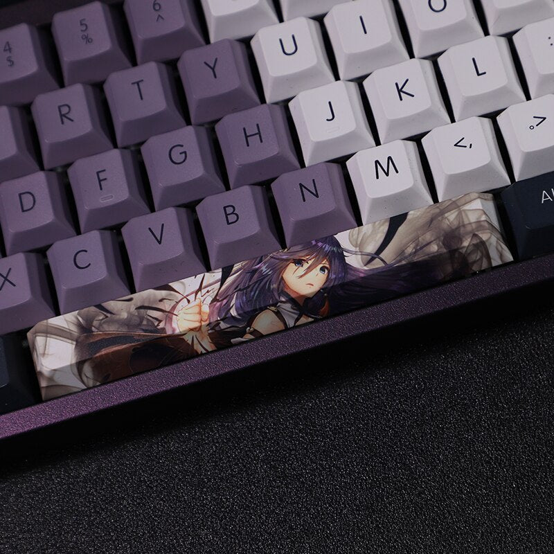 108 Keys/set PBT Dye Subbed Keycaps Cartoon Anime Gaming Key Caps Honkai Impact 3 Fu Hua Keycap For ANSI Layout Cherry Profile