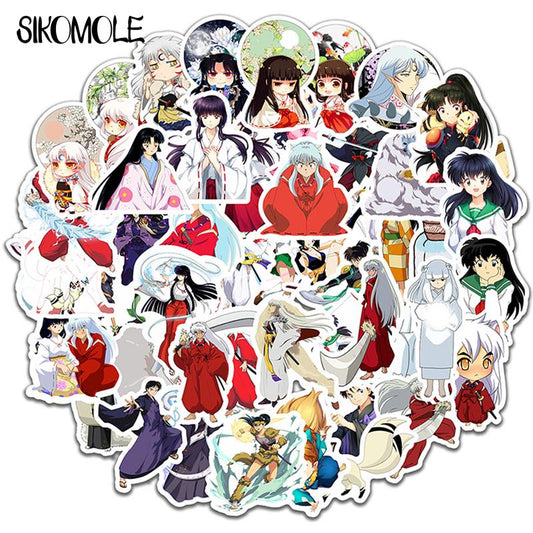 10/30/50PCS Cartoon Anime Inuyasha Cute Sticker Case Suitcase DIY Toy Laptop Guitar Skateboard Lovely Decal Graffiti Stickers F5