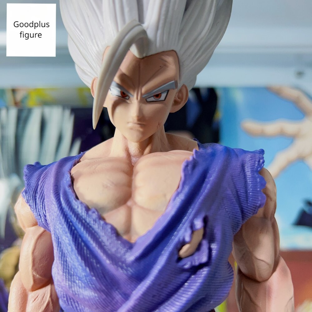 Dragon Ball Super Anime God Son Gohan Figurine 32CM GK White Hair Decorations Action Figures Model Children Toys for Boys Gift