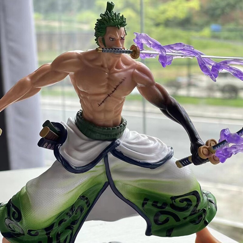 Anime Figure One Piece 17CM Roronoa Domineering GK Zoro Figurine  Children Toys Japan Kids Cartoon Doll Gift Free Shipping Items