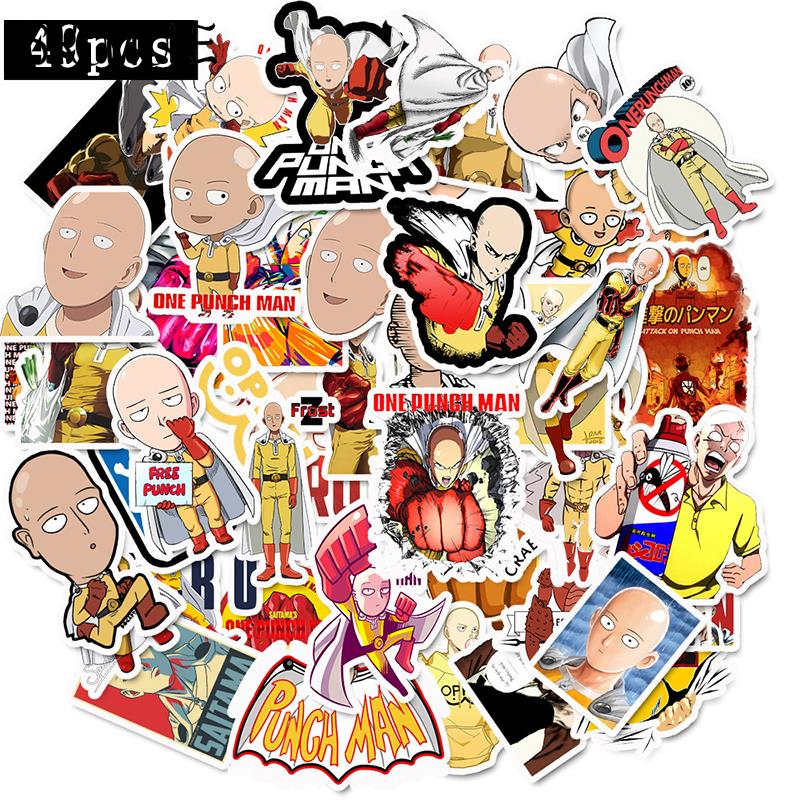 10/30/49PCS Japanese Anime ONE PUNCH-MAN Stickers For Car Laptop Phone Skateboard Motorcycle Bicycle Cartoon Graffiti Sticker F5