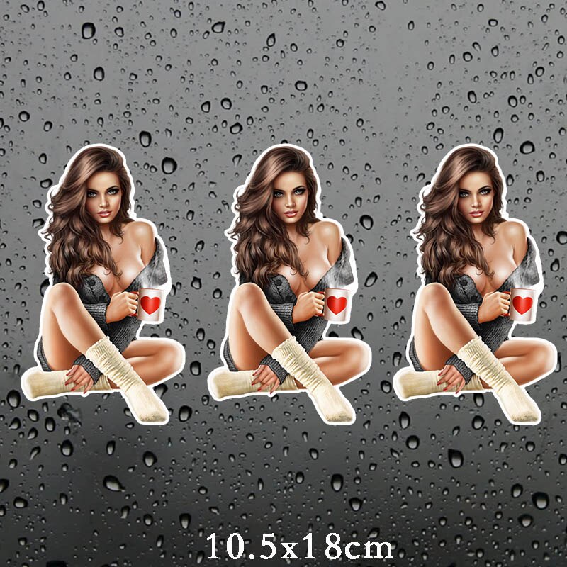 Anime Girls Large Stickers | Girls Car stickers | Kawai Car stickers | Kawai anime girl Stickers