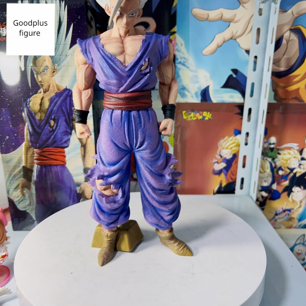 Dragon Ball Super Anime God Son Gohan Figurine 32CM GK White Hair Decorations Action Figures Model Children Toys for Boys Gift