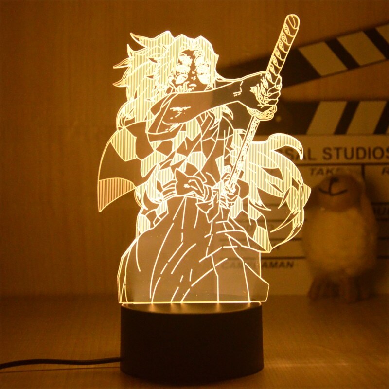 Demon Slayer Figure Night Light Kocho Kanae Figures 3D LED Lamp for Bedroom Decor Child Kids Birthday Gift Warm light